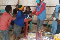 Scholastic material support to all school aged children at dabat IDP site
